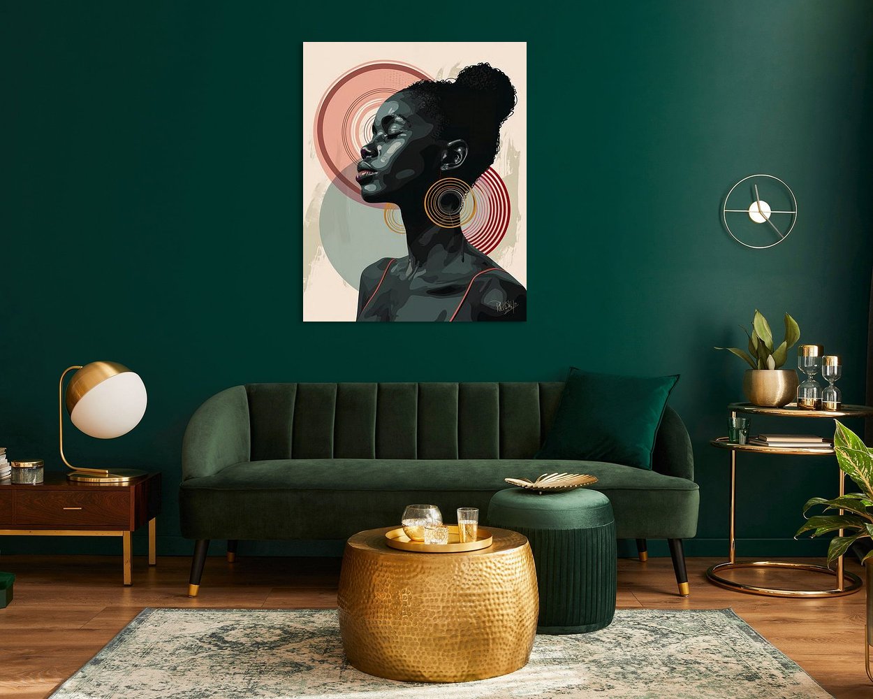Example of the artwork in a room