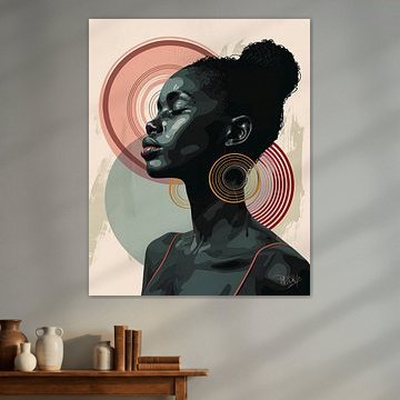 Portrait " African woman in Harmony V "