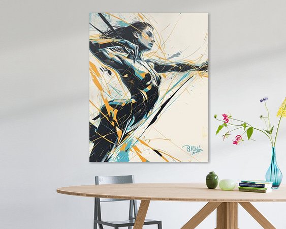 Example of the artwork in a room