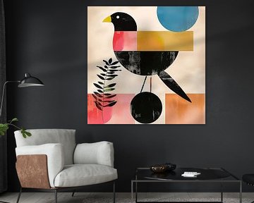 Pastellfarbener Vogel von Color Square