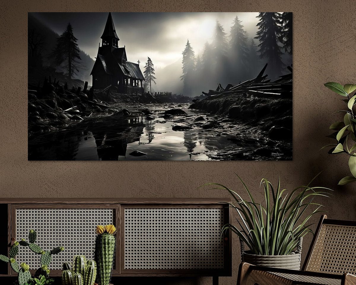 Example of the artwork in a room