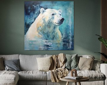 Eisbär künstlerisch von The Xclusive Art
