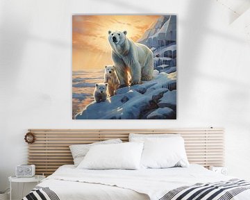 3 Polar bears by The Xclusive Art