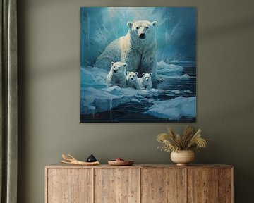 4 IJsberen van TheXclusive Art