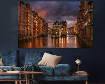 Speicherstadt, Hanzestad Hamburg, Duitsland van Alexander Ludwig