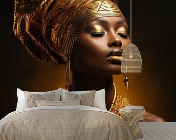 African woman gold by TheXclusive Art