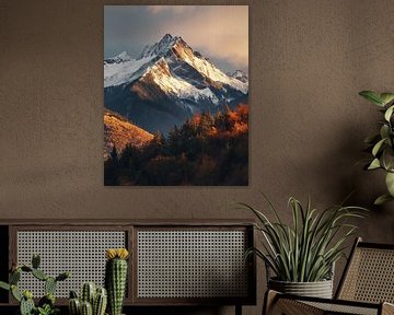 Winterlandschap van fernlichtsicht