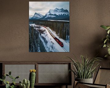 Winterlandschap van fernlichtsicht