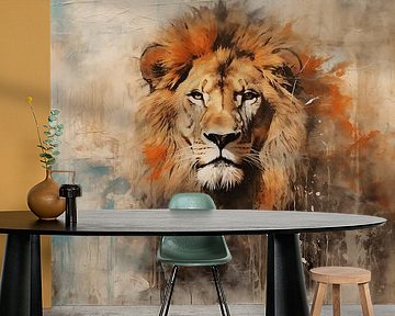 Streetart Löwe 3 von Danny van Eldik - Perfect Pixel Design