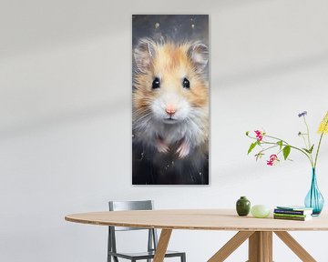 Hamster | Digitale Hamsterkunst von ARTEO Gemälde