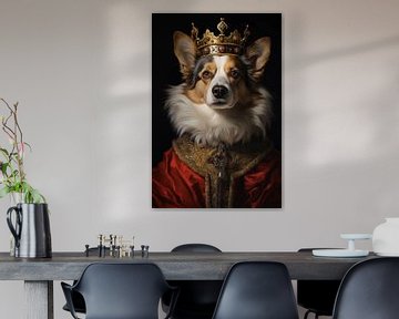 Portrait d'un chien royal sur haroulita