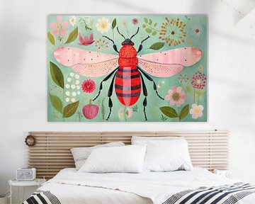 Bunter Käfer | Bunte Insektenkunst von De Mooiste Kunst