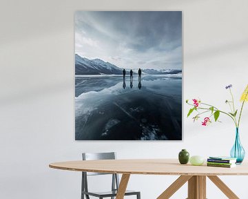 Winterlandschap van fernlichtsicht