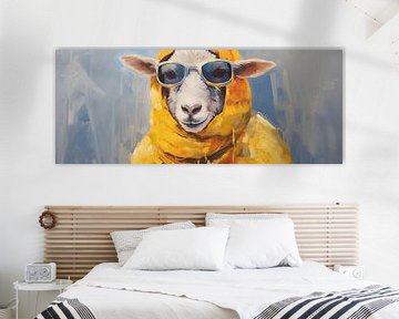 Fashionable Sheep | Animal Portrait by Wonderful Art