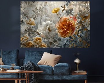 Floral | Blumen Leinwandgemälde von De Mooiste Kunst