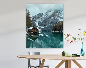 Winterlandschap van fernlichtsicht