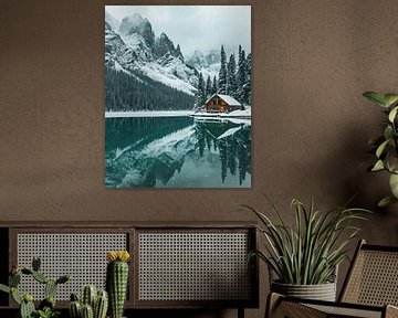 Winterlandschap van fernlichtsicht