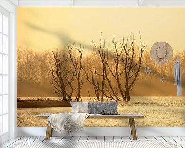 Sunrise in the nature reserve Biesbosch by Gonnie van de Schans