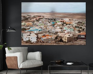 Blick über die Hauptstadt von Sal, Kap Verde von Dayenne van Peperstraten