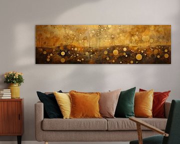 Landschaft in Gold von Abstraktes Gemälde