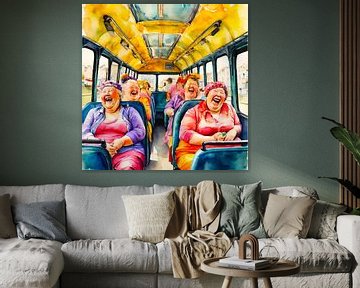 Cosy ladies on the bus by De gezellige Dames