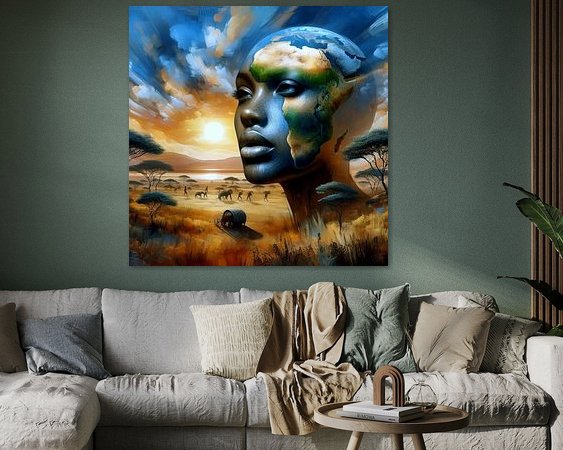 Example of the artwork in a room