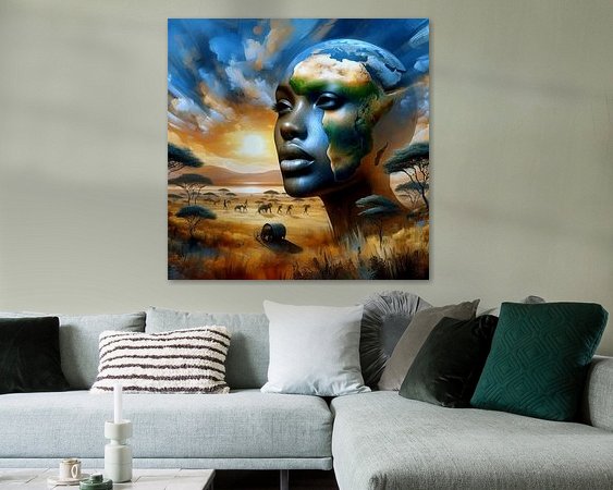 Example of the artwork in a room