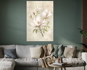 Magnolia Spring Romance Pastel Beige II by Andrea Haase