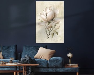 Magnolia Spring Romance Pastel Beige III by Andrea Haase