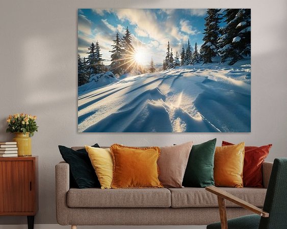 Example of the artwork in a room