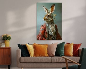 Portrait of a Wonderful Rabbit by But First Framing