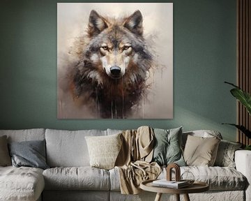 Wolf artistiek van TheXclusive Art
