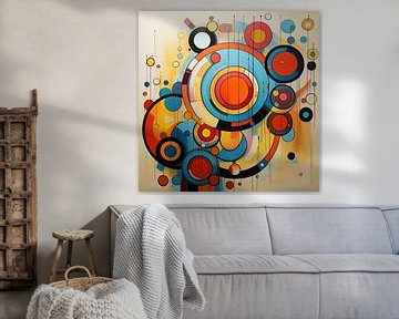 Cercles modernes colorés sur TheXclusive Art