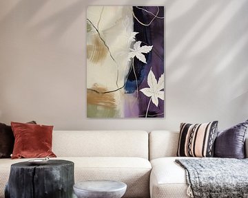 Botanisch abstrakt lila von Bianca ter Riet
