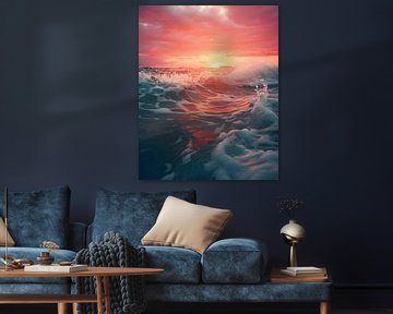 Kustlandschap van fernlichtsicht
