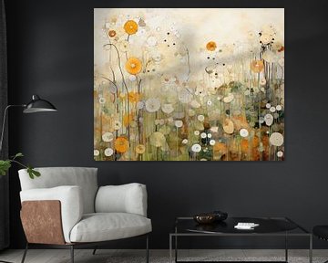 Fleurs essentielles sur Peinture Abstraite