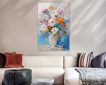 Vaas met bloemen van Artsy