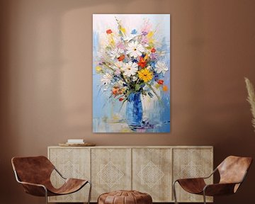 Vaas met bloemen van Artsy