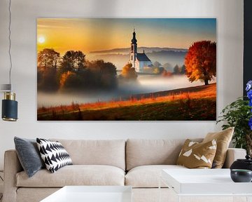 Morning with sunrise by Mustafa Kurnaz