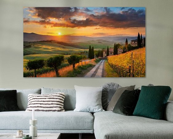 Example of the artwork in a room