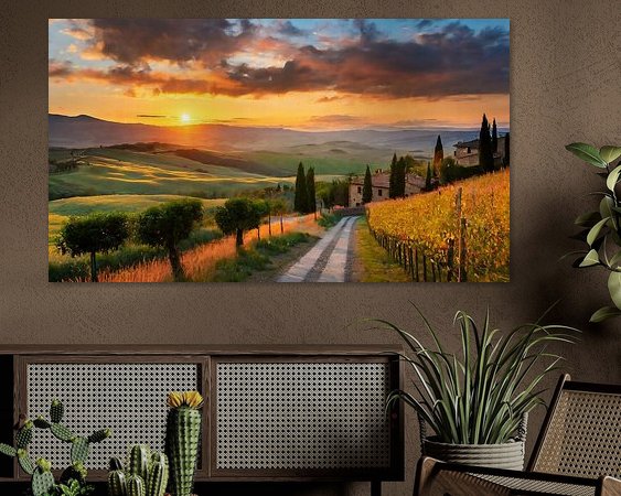 Example of the artwork in a room
