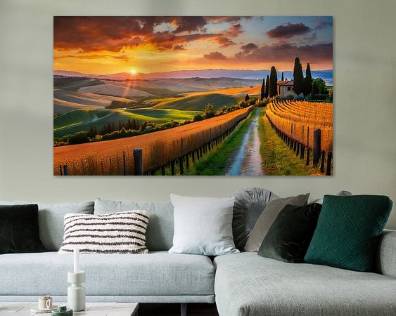 Example of the artwork in a room