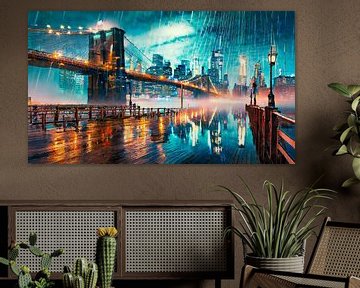 Brooklyn Bridge in New York Amerika von Mustafa Kurnaz