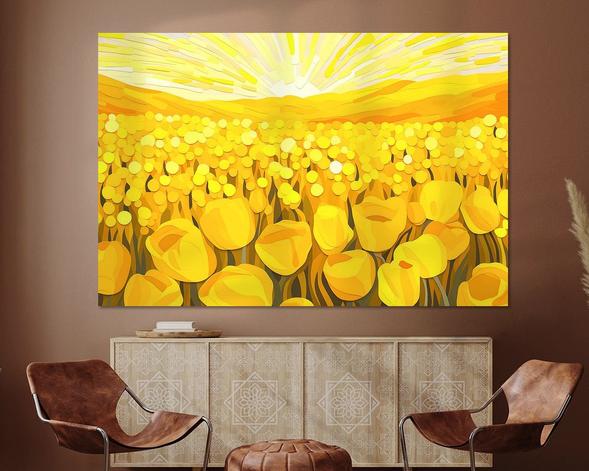 Example of the artwork in a room