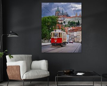 Tram in Prague (1) by Goos den Biesen