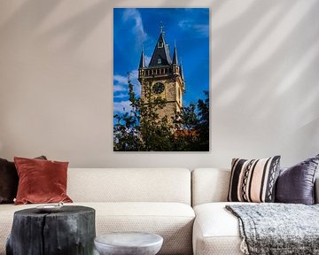 La tour de l'horloge astronomique à Prague. sur Goos den Biesen