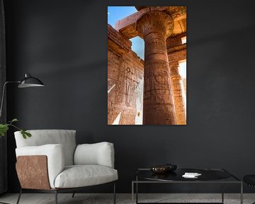 Pillar with Hieroglyphs in Egypt