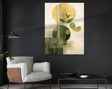 Abstrait botanique vert sur Gypsy Galleria