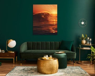Gouden licht over de zee
