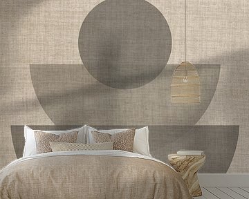 Linen collection - abstract round shape 1